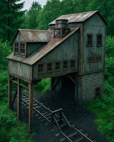 Mine model railway scenery - mine..,